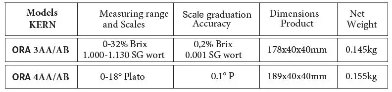 KERN ORA 3AA-AB Bee Analoges Refractometer FIG-0