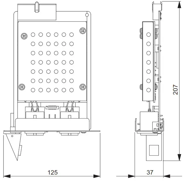 YAMAHA HY256 TL SMF Audio Interface Card - Dimensions 1