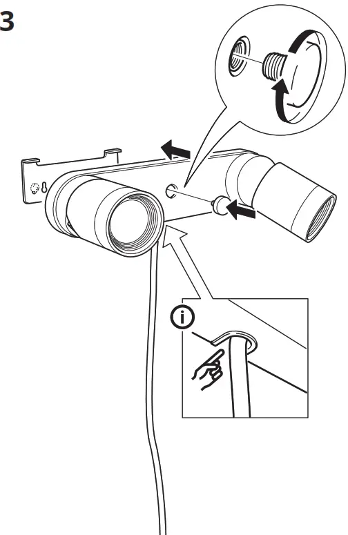 IKEA 004 289 93 NYMÅNE Wall Lamp Double - fig 2
