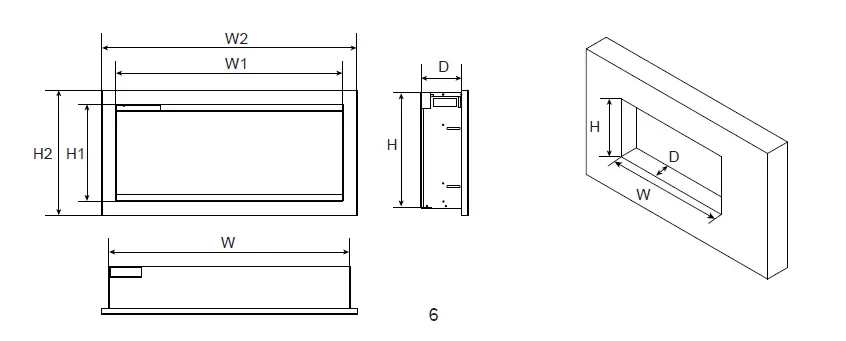 Amantii TD-190026-1 Electric Fireplace 2