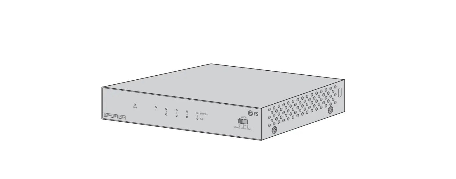 Fs S1900-5tp Ethernet Multi-mode Unmanaged Poe Switch User Guide