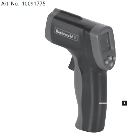 Rothewald 10091775 Infrared Thermometer - What's included