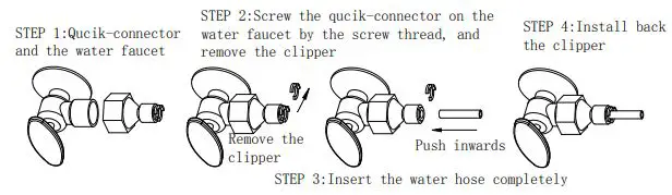 KoolMore Commercial Undercounted Ice Machine - WATER CONNECTION FOR YOUR ICE MAKER