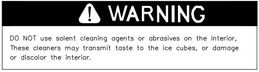 KoolMore Commercial Undercounted Ice Machine - Warnin