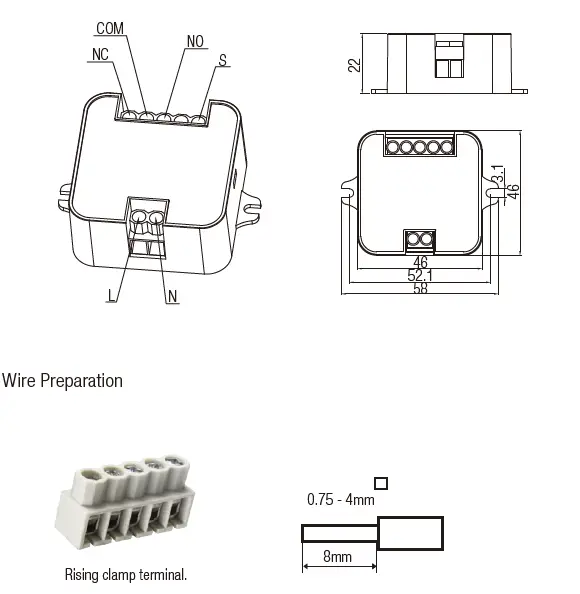 HYTRONIK -HBTD8200VFC -Bluetooth -Voltage-Free Contact- Switch-FIG 3