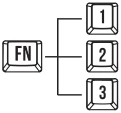 FANTECH MK853 Maxpower Mechanical Keyboard - Game Modes 1