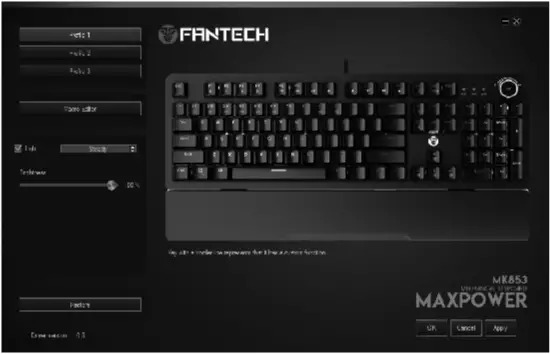 FANTECH MK853 Maxpower Mechanical Keyboard - Keyboard aa