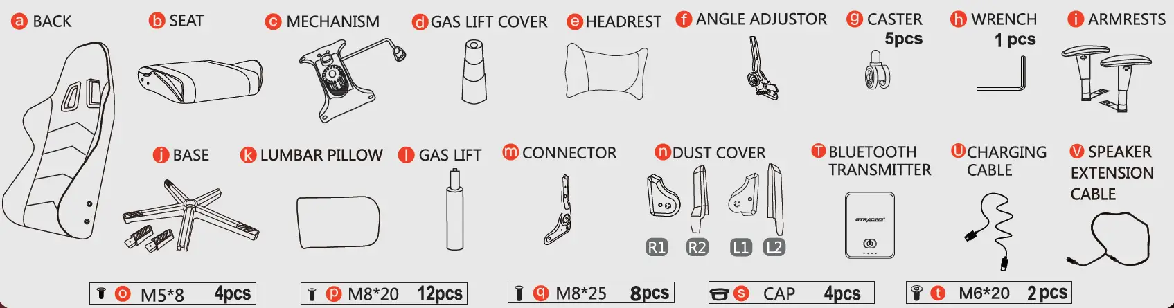 GTPLAYER-GT890M-Gaming-Chair-fig-1