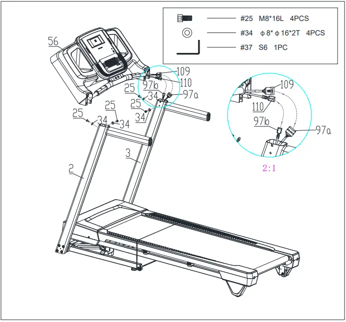 Sunny SF T7955 Evo Fit Incline Treadmill with Bluetooth and Dual Device Holders - fig 12