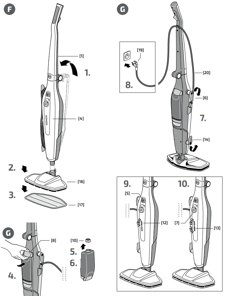 LEIFHEIT 11913 CleanTenso Tenso Steam Cleaner - Fig 2