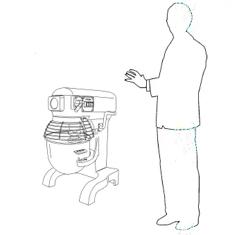 SIRMAN WSPM0030 Professional Kitchen Food Mixers Machine fig 6