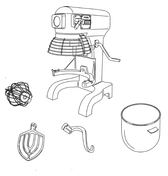 SIRMAN WSPM0030 Professional Kitchen Food Mixers Machine fig 7