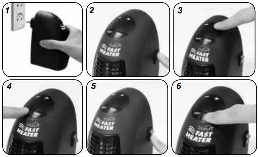 Starlyf Fast Heater Instruction Manual - How to start