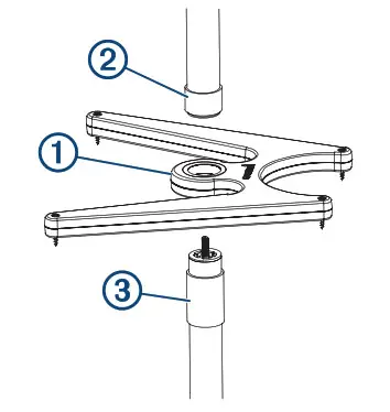 GARMIN Portable Ice Fishing Kit screw them together