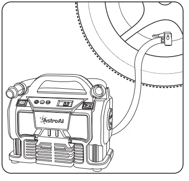 AstroAI JYP160 Tyre Inflator Air Compressor Portable - Air chuck