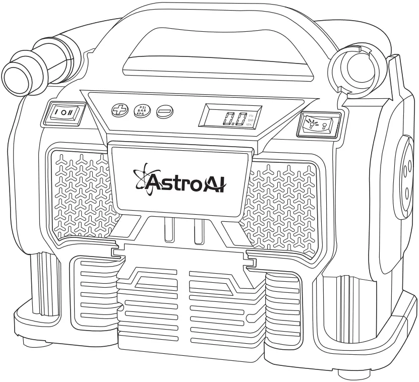 AstroAI JYP160 Tyre Inflator Air Compressor Portable