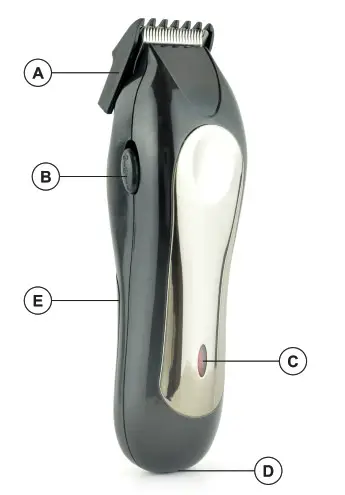 Paul anthony T3 Pro Series Professional Neckline and Beard Trimmer - LOCATION OF CONTROLS