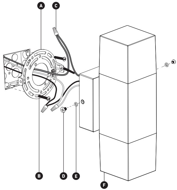 artika OUT LOC MB Lorian LED Wall Light - step installation