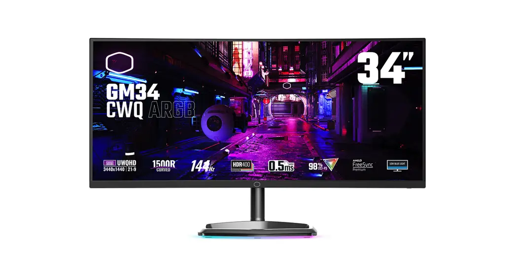 Gm34-cwq Argb Cooler Master 34 Inch Gaming Monitor User Manual