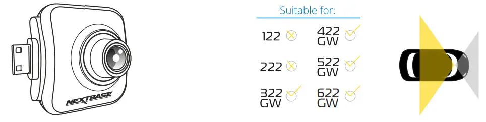 NEXTBase 414S2RFCZ Rear View Camera - View Camera