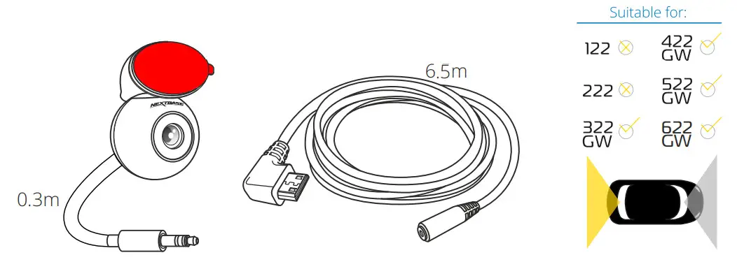 NEXTBase 414S2RFCZ Rear View Camera - impacts