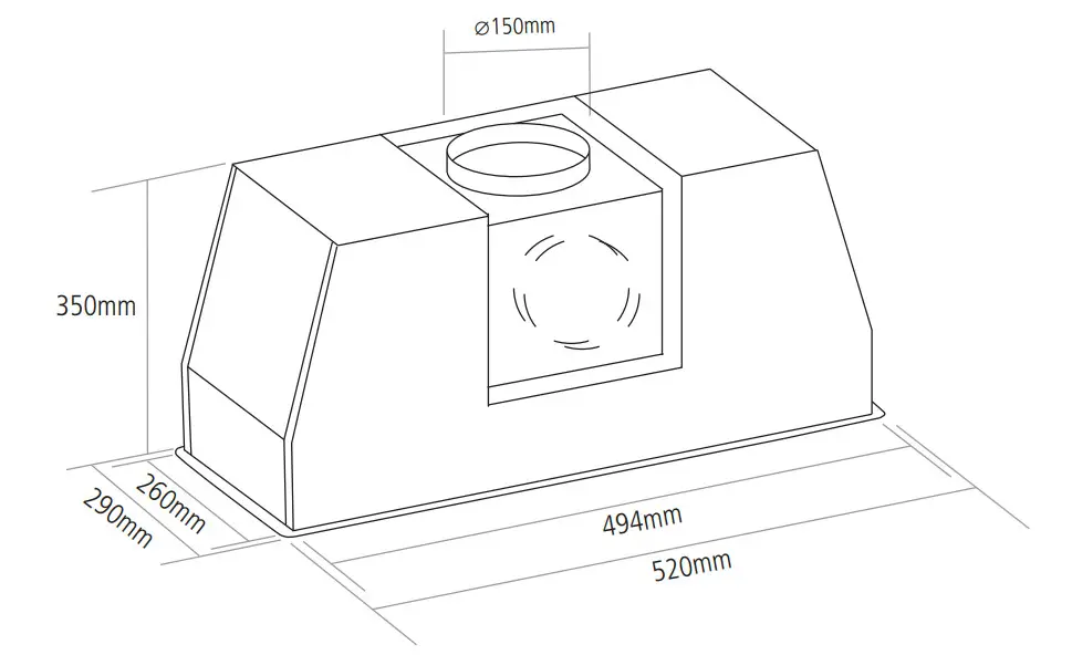 Caple Touch Control Built Under Hood Stainless Steel