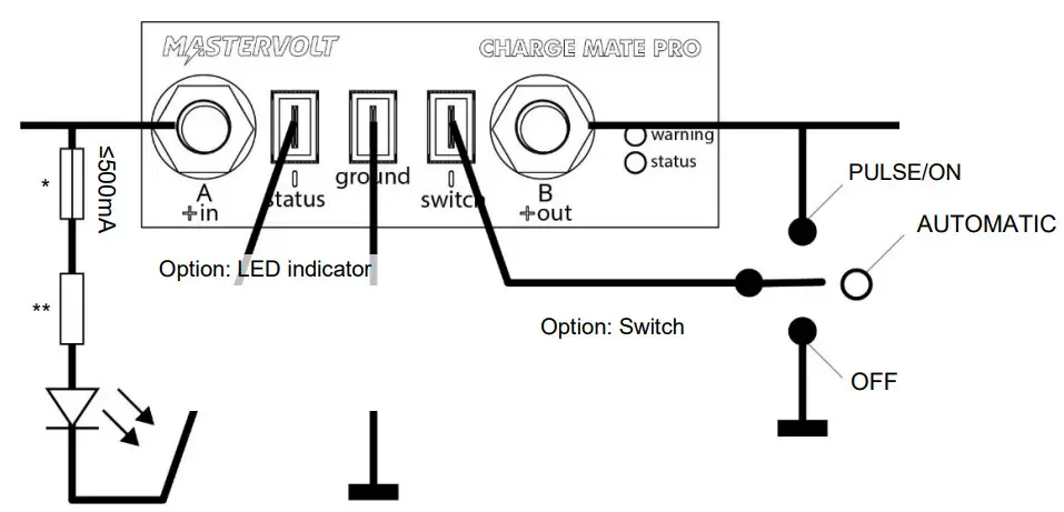 MASTERVOLT 40 Charge Mate Pro Electronic Charge Relay - Fig 1