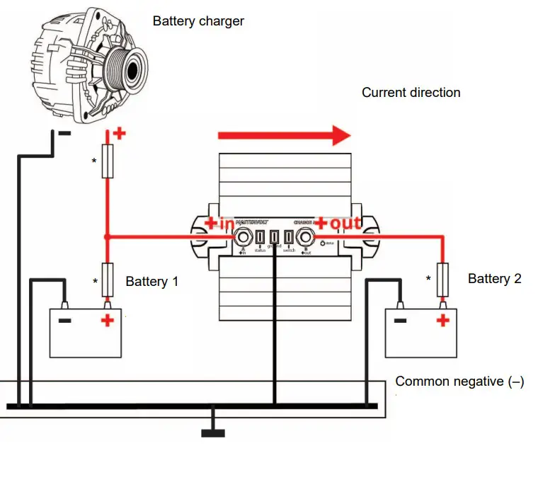 MASTERVOLT 40 Charge Mate Pro Electronic Charge Relay - Fig