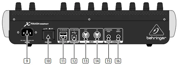behringer X-TOUCH COMPACT Universal -X----X-TOUCH COMPACT Controls--1