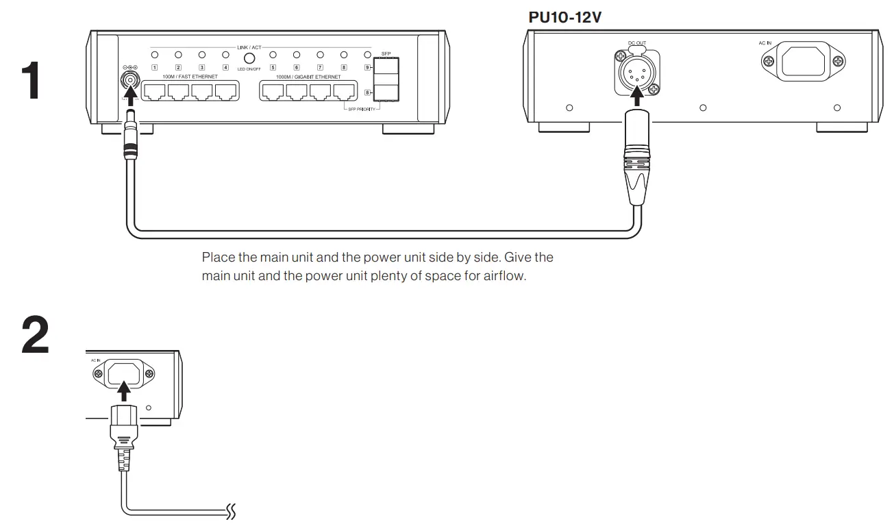 MELCO S10 High End Network Switch - Power On