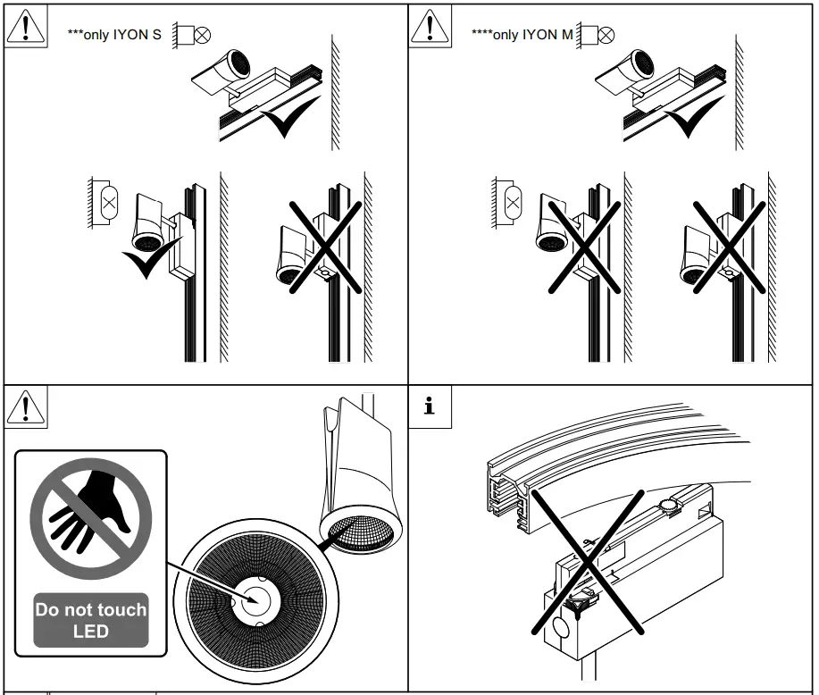 ZUMTOBEL IYON S Round LED Track Light Instruction 4