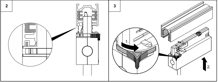 ZUMTOBEL IYON S Round LED Track Light Instruction 9