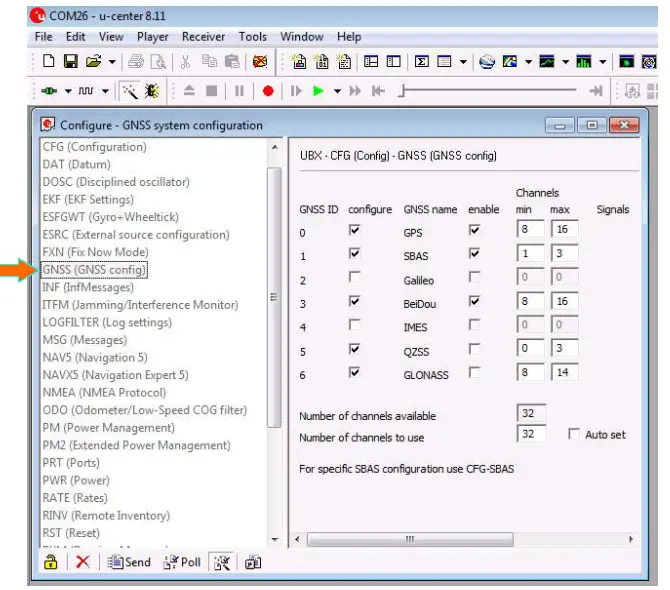 u-blox NL-8022MU 8-Multi GNSS USB Roofmount Receiver - GNSS system