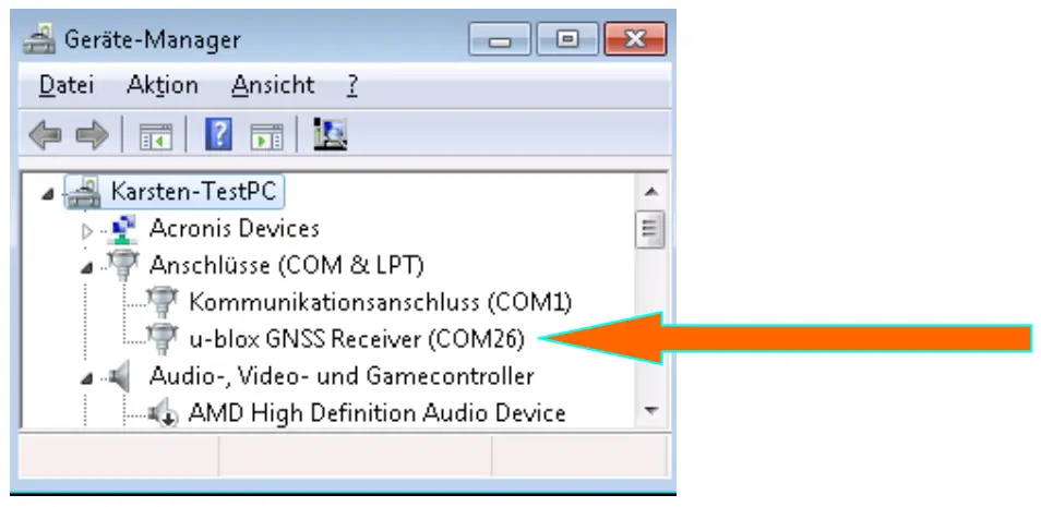 u-blox NL-8022MU 8-Multi GNSS USB Roofmount Receiver - Plug the USB