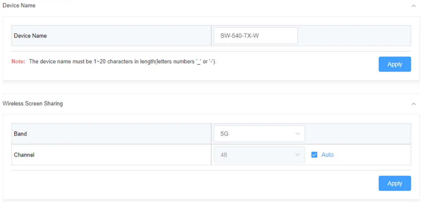 WyreStorm SW 540 TX W Switcher with Wireless Casting - AP Disabled 4