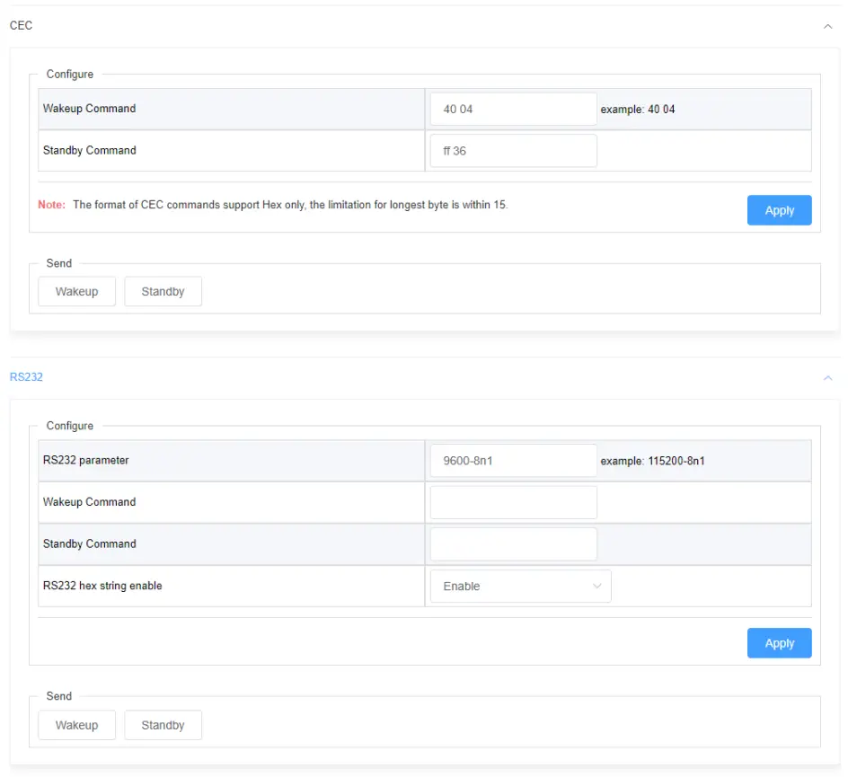 WyreStorm SW 540 TX W Switcher with Wireless Casting - Display Control