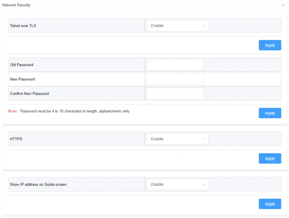 WyreStorm SW 540 TX W Switcher with Wireless Casting - Security