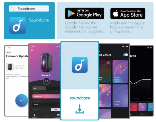 soundcore A3107H11 Rave+ Portable Speaker - app store