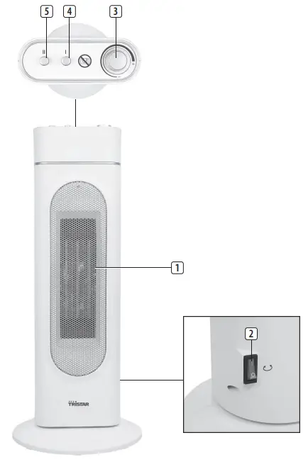 Tristar KA 5088 Ceramic Heating Tower-
