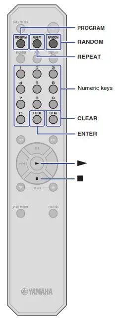 YAMAHA CD-S303 Compact Disc Player - Advanced functions