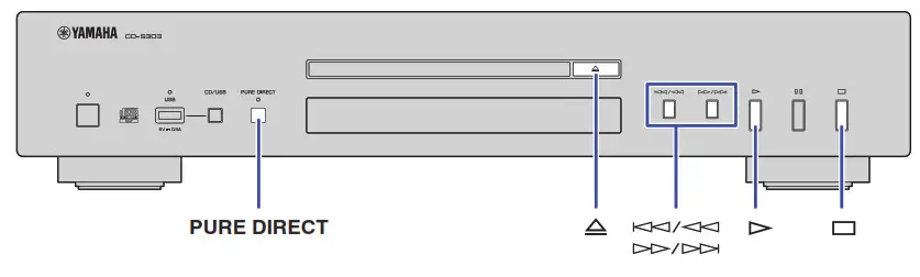 YAMAHA CD-S303 Compact Disc Player - Advanced settings