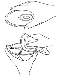 YAMAHA CD-S303 Compact Disc Player - Handling a disc