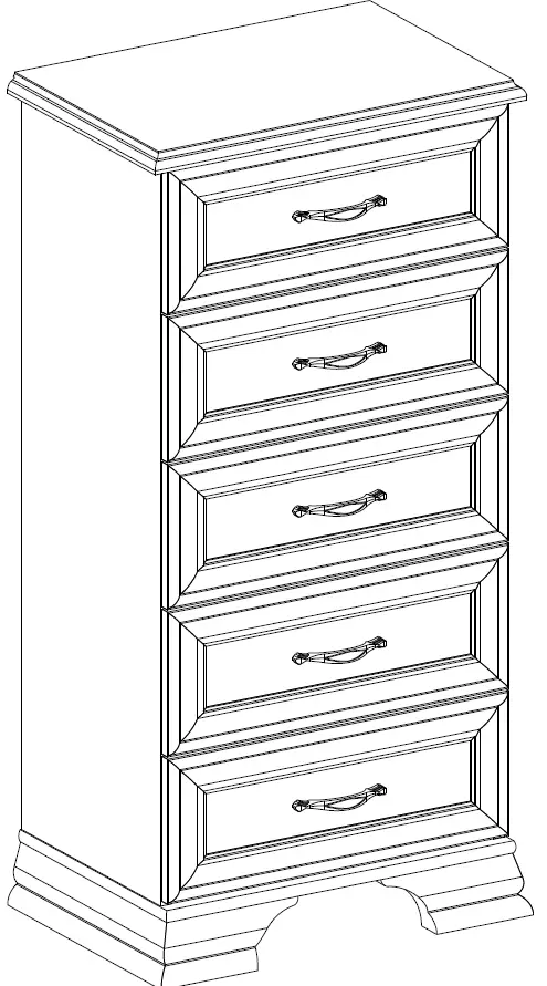 TIFFANY 5S Chest of Drawers