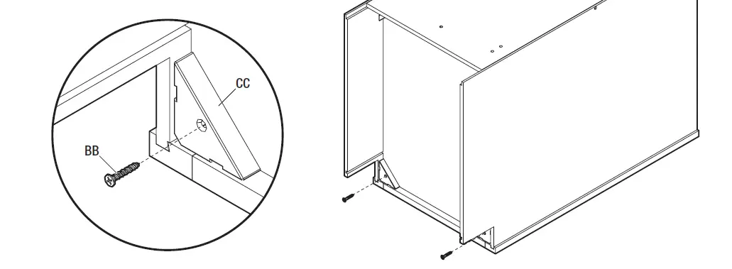 HAMPTON BAY BTR18FH Pull-Out Trash Can Base Cabinet fig 11