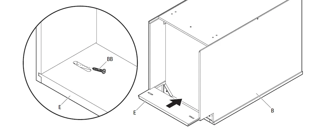 HAMPTON BAY BTR18FH Pull-Out Trash Can Base Cabinet fig 12