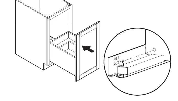 HAMPTON BAY BTR18FH Pull-Out Trash Can Base Cabinet fig 19