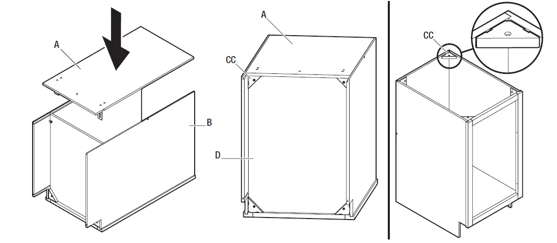 HAMPTON BAY BTR18FH Pull-Out Trash Can Base Cabinet fig 8