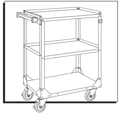 ULINE Stainless Steel Service Cart -
