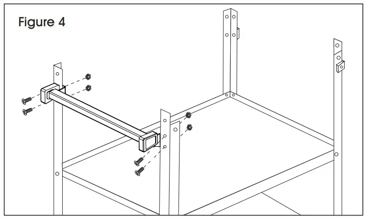 ULINE Stainless Steel Service Cart -Upper Hole4