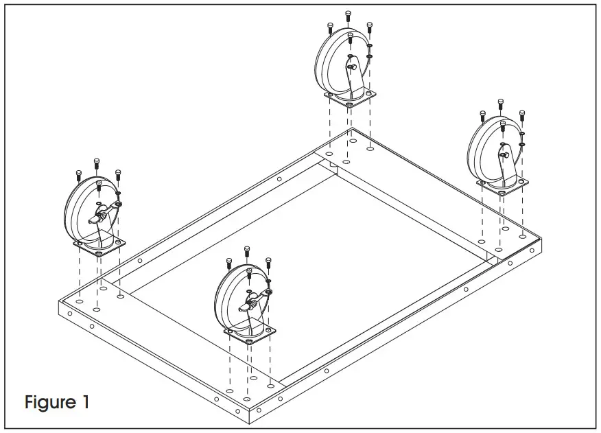 ULINE Stainless Steel Service Cart -bottom shelf1